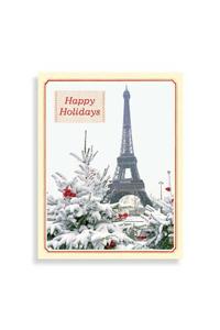 Parisian Winter Boxed Draw Holiday Notecards