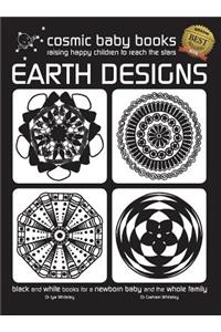 EARTH DESIGNS - Black and White Book for a Newborn Baby and the Whole Family