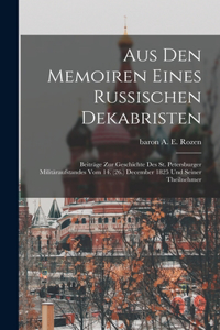 Aus den Memoiren eines russischen Dekabristen