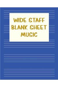 Wide Staff Blank Sheet Music