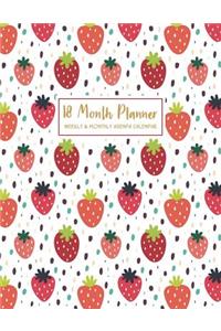 18 Month Planner Weekly & Monthly Agenda Calendar