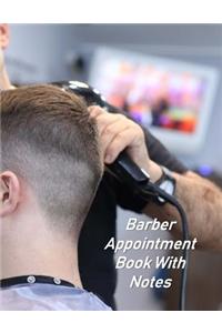 Barber Appointment Book With Notes
