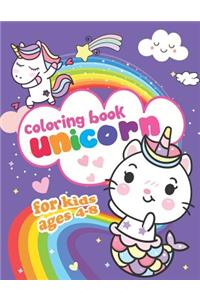 Unicorn Coloring Book for Kids Ages 4-8: Cute Little Unicorns for Toddler, Fun Early Learning and Relaxation