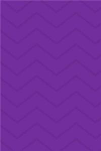 Purple Chevron Print Journal: A Lined Journal, Planner and Notebook (6 X 9) with Dotted Paper to Plan Your Day, Organize Your Life and Tracker Journaling and Calligraphy