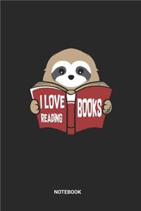 I Love Reading Books Notebook