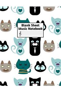 Blank Sheet Music Notebook