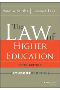 The Law of Higher Education, 5th Edition