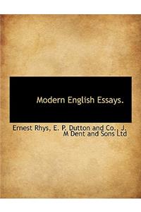 Modern English Essays.