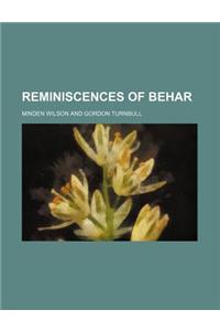 Reminiscences of Behar