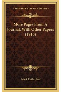 More Pages from a Journal, with Other Papers (1910)