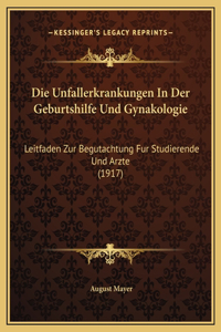 Die Unfallerkrankungen In Der Geburtshilfe Und Gynakologie: Leitfaden Zur Begutachtung Fur Studierende Und Arzte (1917)