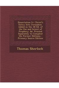 Dissertation IV