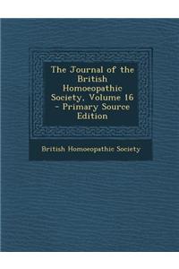 The Journal of the British Homoeopathic Society, Volume 16 - Primary Source Edition