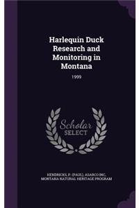 Harlequin Duck Research and Monitoring in Montana