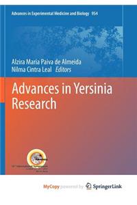 Advances in Yersinia Research
