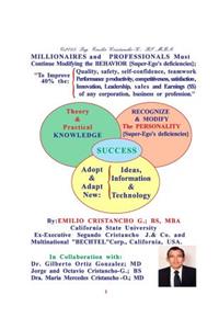 MILLIONAIRES and PROFESSIONALS Must Continue Modifying the BEHAVIOR {Super-Ego's