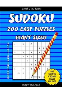 Sudoku 200 Easy Puzzles Giant Sized. One Gigantic 8