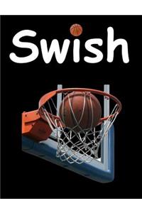 Swish College Ruled Notebook-White Marker Lettering-Black
