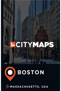 City Maps Boston Massachusetts, USA