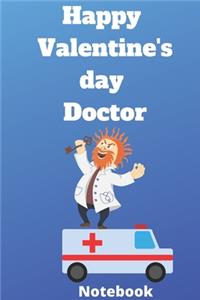 Happy valentine's day doctor notebook