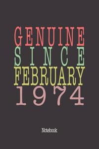 Genuine Since February 1974