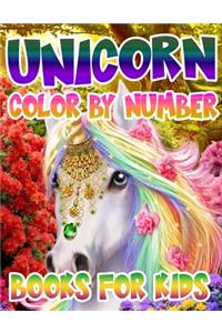 Unicorn Color By Number Books For Kids