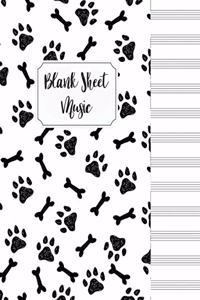 Blank Sheet Music Composition Manuscript Staff Paper Art Music Christmas Notebook Birthday Gift