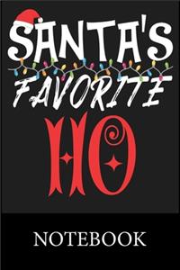 Santa's Favorite Ho Notebook