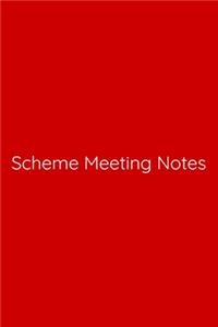 Scheme Meeting Notes Notebook