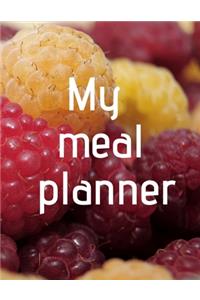 My meal planner - raspberries