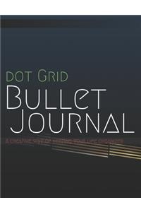 DOT GRID BULLET JOURNAL / Notebook-Grey Dotted Grid-Soft Matte Cover Notebook, Premium White Paper, Large 8.5 x 11 in 110 Pages