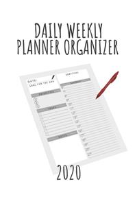 Daily Weekly Planner Organizer 2020