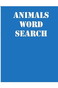 animals word search