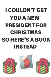 Funny Christmas Notebook/Journal - Donald Trump - Jewish Holiday - Humor Hanukkah Gift