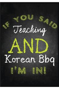 If You Said Teaching