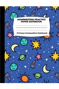 Handwriting Practice Paper Notebook Primary Composition Notebook