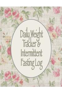 Daily Weight Tracker & Intermittent Fasting Log