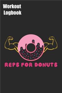 Reps For Donuts Workout Logbook