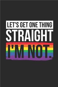 Let's Get One Thing Straight, I'm Not