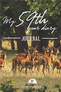 My 59th Year Diary Journal - Build your personal encyclopedia of your life - 600 pages lined pages to write your own story. 6' x 9' format.