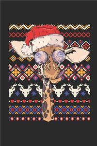 Ugly Christmas - Giraffe: Graph Ruled Notebook / Journal (6" X 9" - 5 X 5 Graph Ruled) - Christmas Gift for Kids, Teens, Mom And Dad