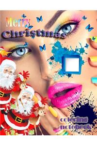 Merry Christmas coloring notebook