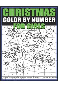 Christmas Color By Number For Girls