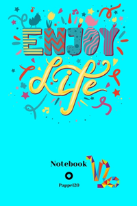Dot Grid Notebook Capricorn Sign Cover Color Aqua 160 pages 6x9-Inches