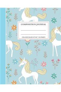 Composition Notebook Cute Unicorn