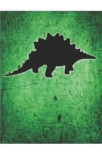 Stegosaurus Dinosaur Green Journal Notebook