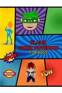 Blank Comic Notebook for Kids