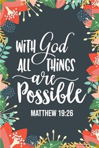 With God All Things Are Possible