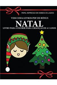 Livro para colorir para crianças de 4-5 anos (Natal)