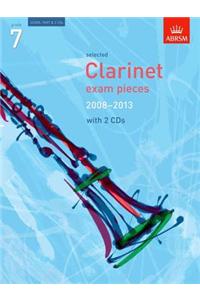 Selected Clarinet Exam Pieces 2008-2013, Grade 7, Score, Part & 2 CDs
